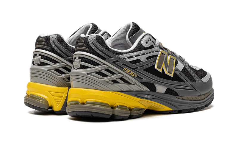 New Balance 1906R Grey Yellow Mesh Retro Running Sneakers