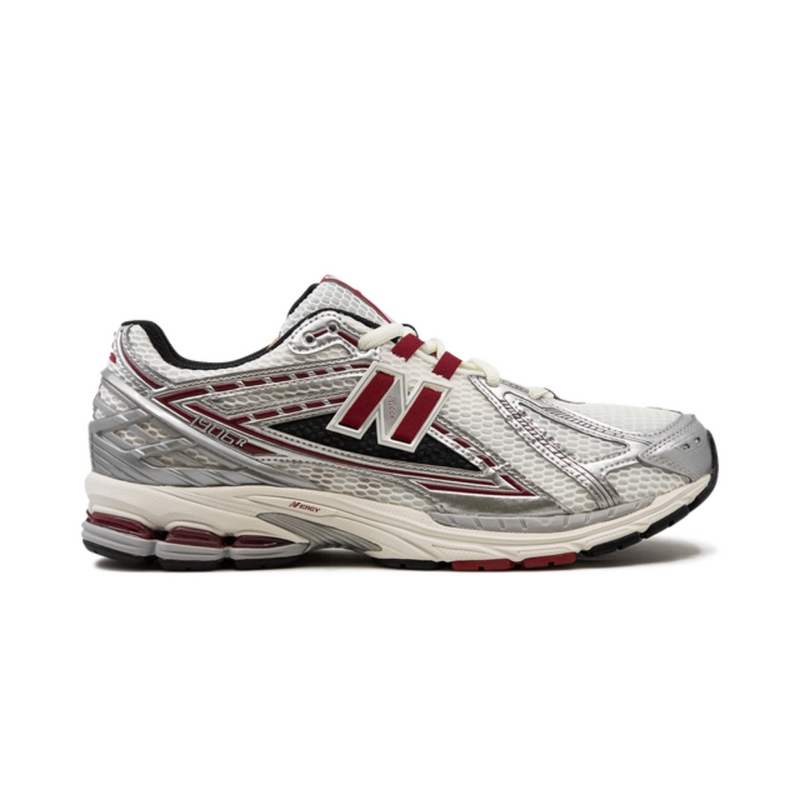 New Balance 1906R Silver Burgundy Mesh Retro Running Sneakers