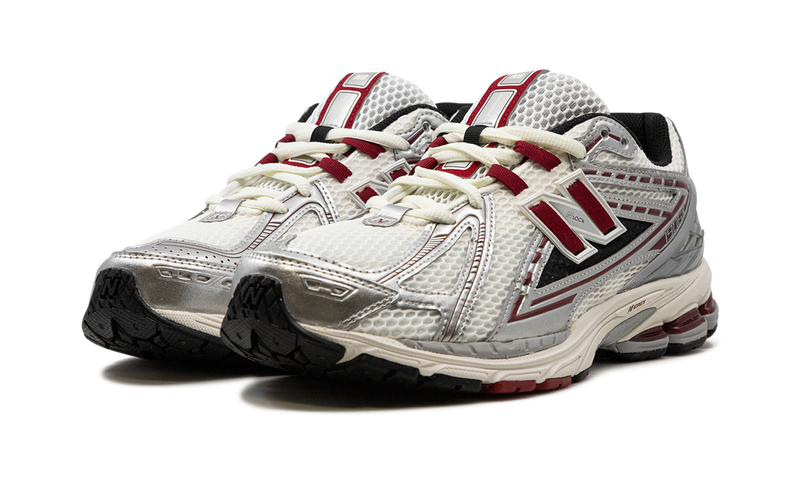 New Balance 1906R Silver Burgundy Mesh Retro Running Sneakers