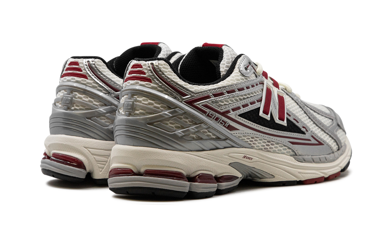 New Balance 1906R Silver Burgundy Mesh Retro Running Sneakers