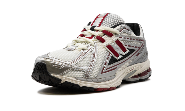 New Balance 1906R Silver Burgundy Mesh Retro Running Sneakers
