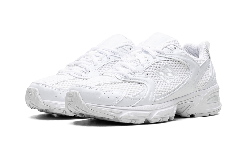 New Balance 530 All White Mesh Retro Sneakers