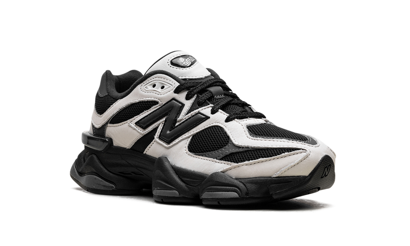 New Balance 9060 White Black Leather Mesh Retro Sneakers
