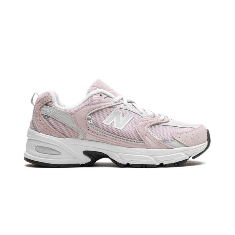 New Balance 530 Pink White Mesh Suede Sneakers