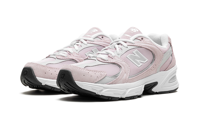 New Balance 530 Pink White Mesh Suede Sneakers