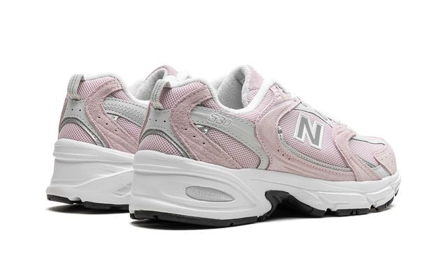 New Balance 530 Pink White Mesh Suede Sneakers