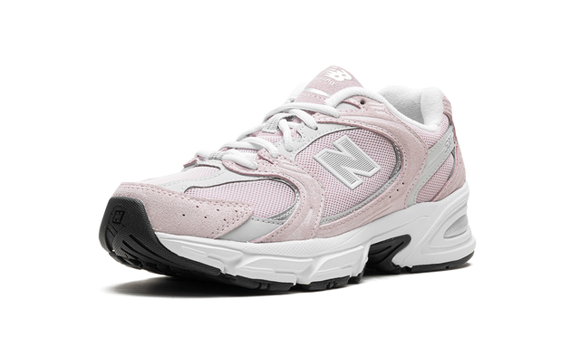 New Balance 530 Pink White Mesh Suede Sneakers