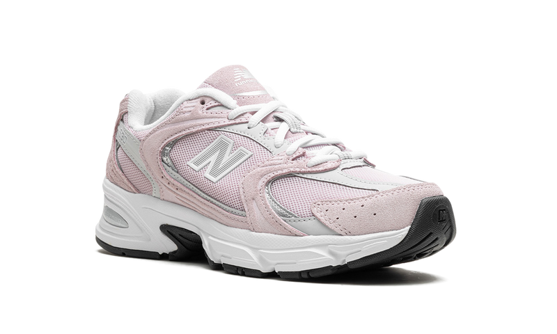 New Balance 530 Pink White Mesh Suede Sneakers