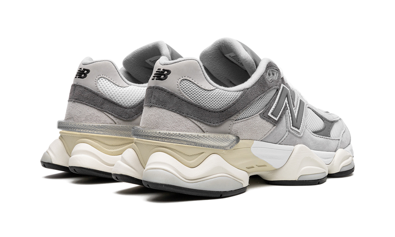New Balance 9060 Grey Multi Suede Mesh Retro Sneakers