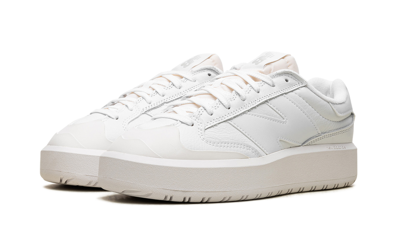 New Balance CT302 White Leather Platform Sneakers