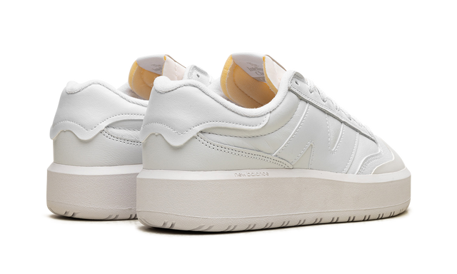 New Balance CT302 White Leather Platform Sneakers