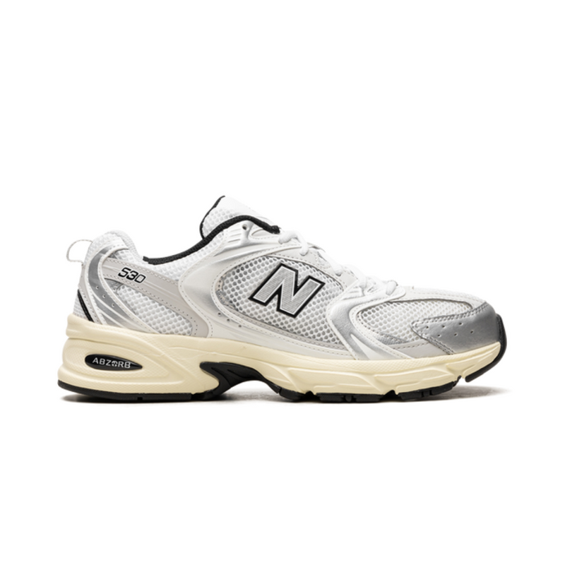 New Balance 530 Silver White Mesh Retro Sneakers