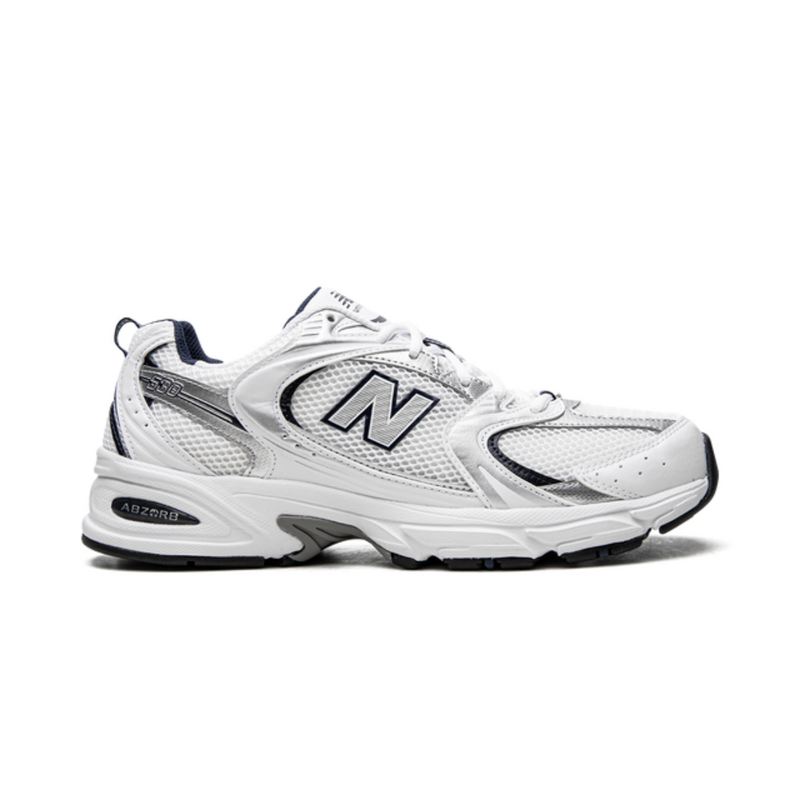 New Balance 530 White Navy Silver Mesh Retro Sneakers