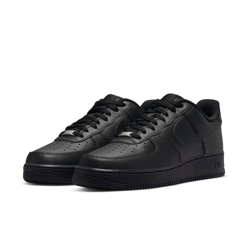 Nike Air Force 1 '07 Triple Black Leather Sneakers