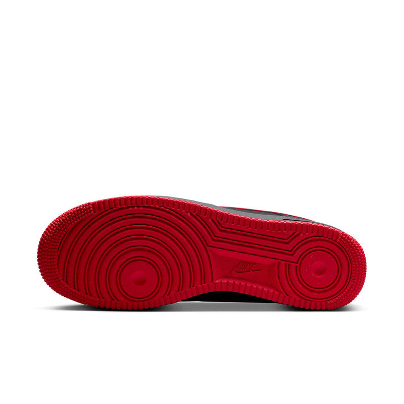 Nike Air Force 1 '07 Black & Red Leather Sneakers
