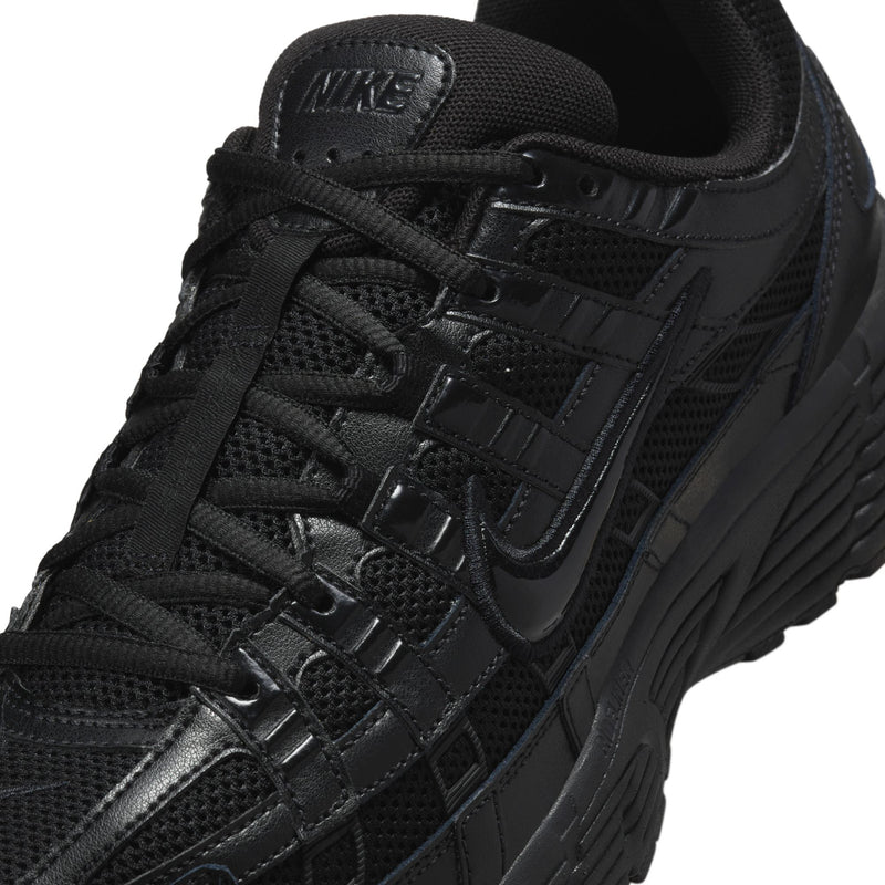 Nike P-6000 Triple Black Mesh Retro Running Sneakers