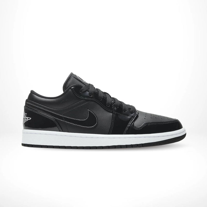 Air Jordan 1 Low Black Patent Leather Sneakers