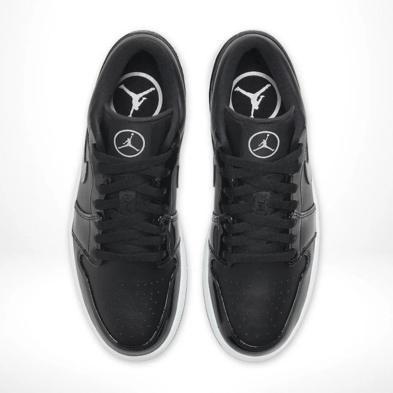 Air Jordan 1 Low Black Patent Leather Sneakers