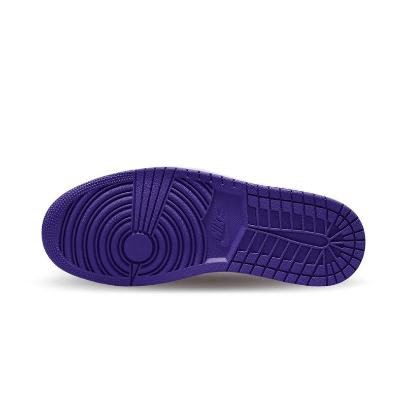 Air Jordan 1 Low Black/Purple/White/Teal Leather Sneakers